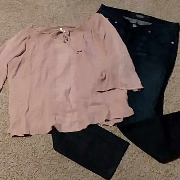 Rock & Republic Denim - Jeans and blouse